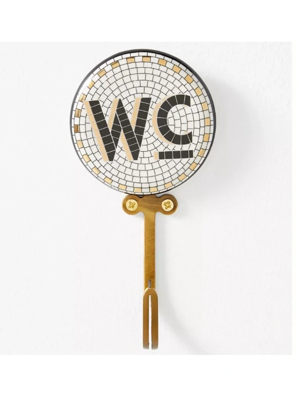 NWOT Anthropologie Bistro ‘Water Closet’ Tile Towel Hook